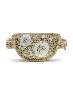 Emanuela Biffoli marsupio flower bianco / nero Emanuela Biffoli